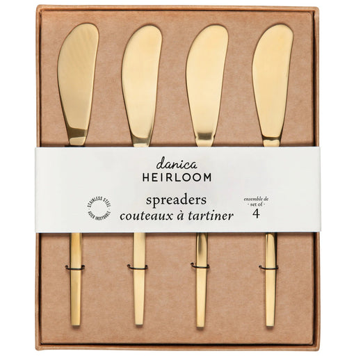 Heirloom - Gold Spreaders Set of 4 Home & Kitchen