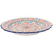 Heirloom - Hand - painted Turkish 12 inch Plate - Evani White Home & Kitchen