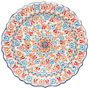 Heirloom - Hand - painted Turkish 12 inch Plate - Evani White Home & Kitchen