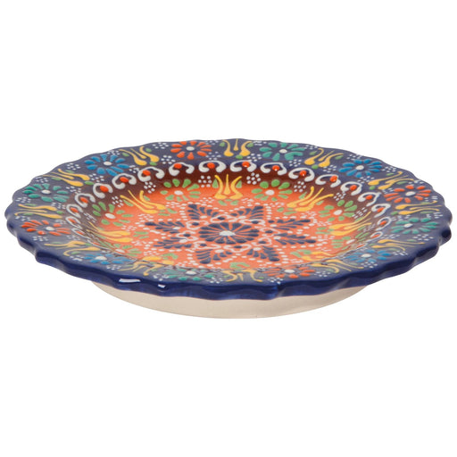 Heirloom - Hand - painted Turkish 7.5 inch Plate - Evani Azure Home & Kitchen