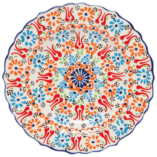 Heirloom - Hand - painted Turkish 7.5 inch Plate - Evani White Home & Kitchen