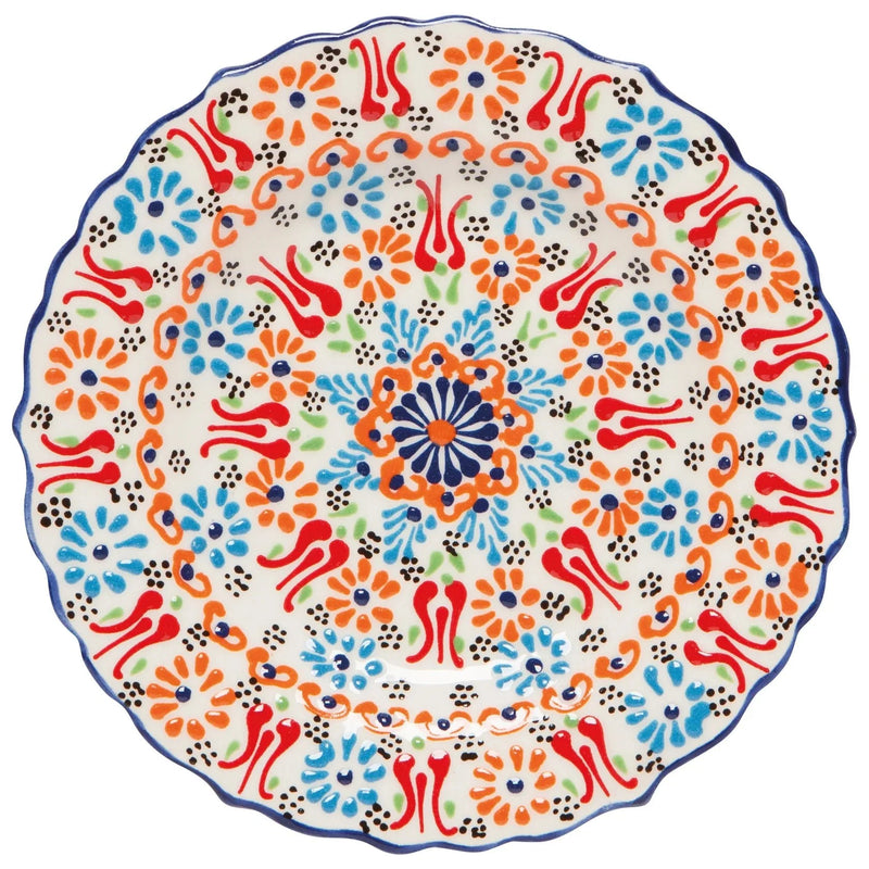 Heirloom - Hand-Painted Turkish Plate - Evani White | 7.5 in / 19.1 cm - view 2