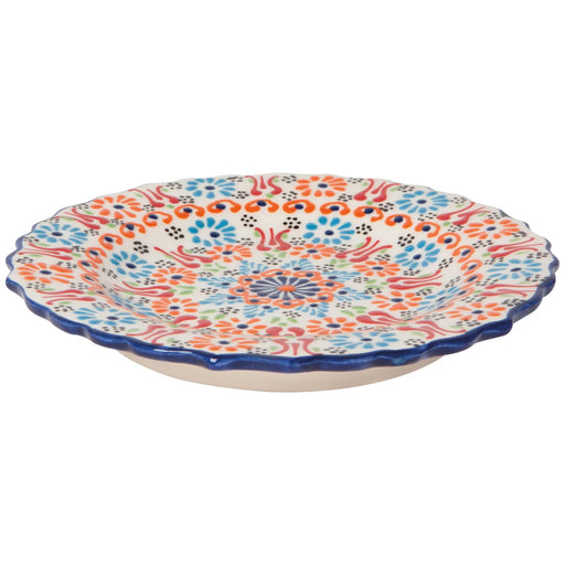 Heirloom - Hand - painted Turkish 7.5 inch Plate - Evani White Home & Kitchen