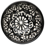 Heirloom - Hand - painted Turkish Bowl 3.5 inch - Evani Black Home & Kitchen