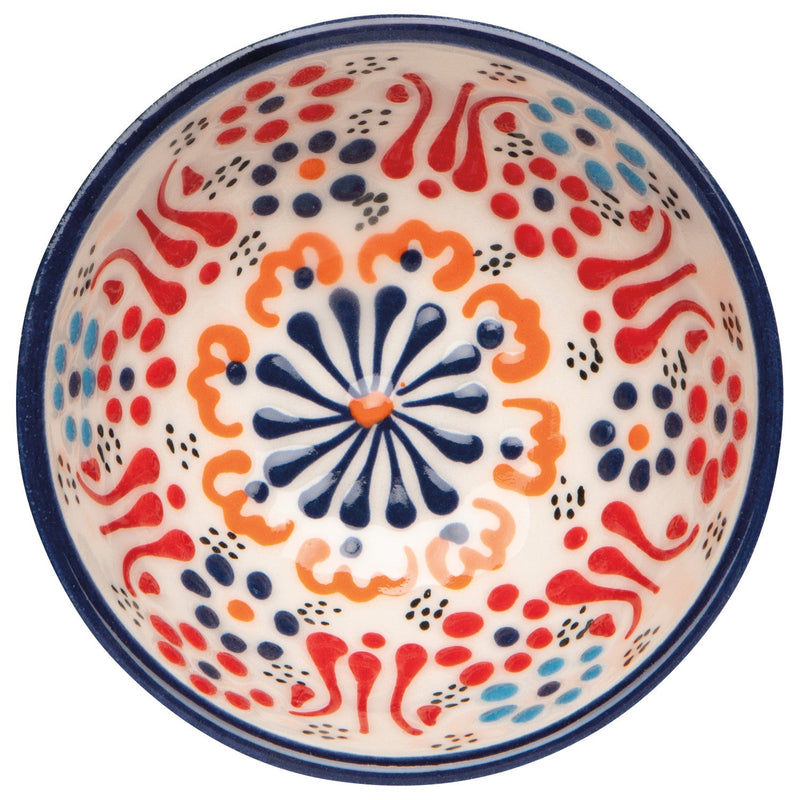 Heirloom - Hand - painted Turkish Bowl 3.5 inch - Evani White Home & Kitchen