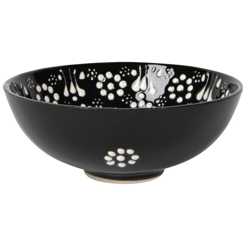 Heirloom - Hand - painted Turkish Bowl 5 inch - Evani Black Home & Kitchen