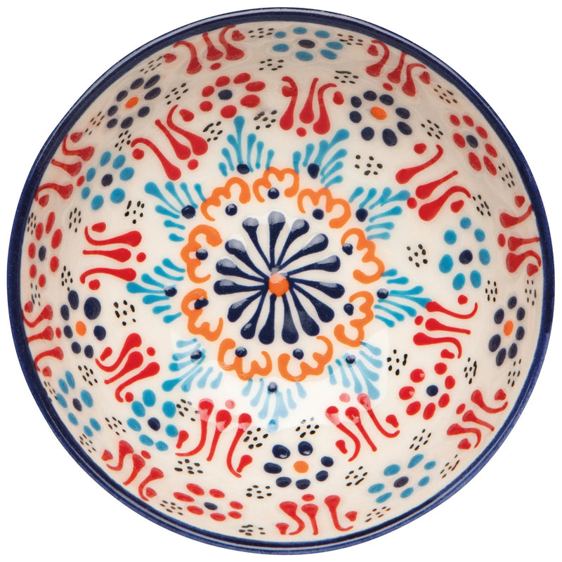 Heirloom - Hand - painted Turkish Bowl 5 inch - Evani White Home & Kitchen