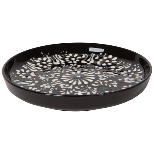 Heirloom - Hand - painted Turkish Dish - Evani Black Home & Kitchen