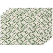 Heirloom - Hedge Block Print Placemats Set of 4 Home & Kitchen
