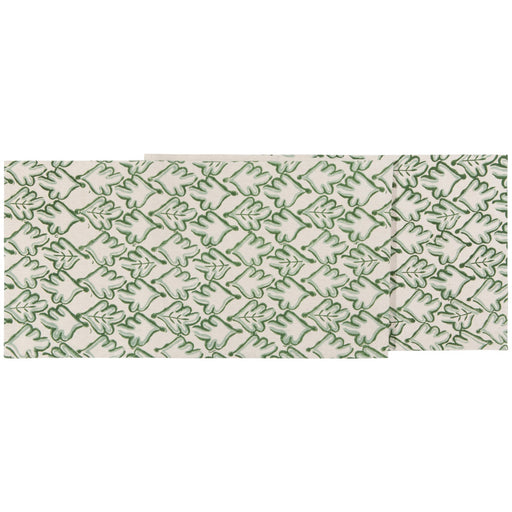 Heirloom - Hedge Block Print Table Runner Home & Kitchen