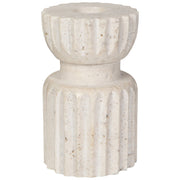 Heirloom - Iona Travertine Candle Holder Tall Home & Kitchen