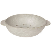 Heirloom - Ivory Stoneware Fruit Bowl 9 inch Home & Kitchen