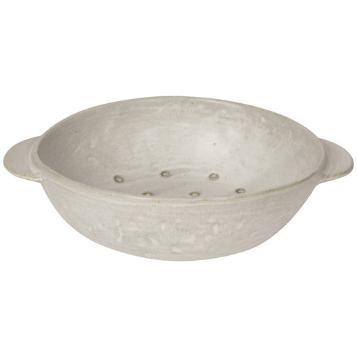 Heirloom - Ivory Stoneware Fruit Bowl 9 inch Home & Kitchen