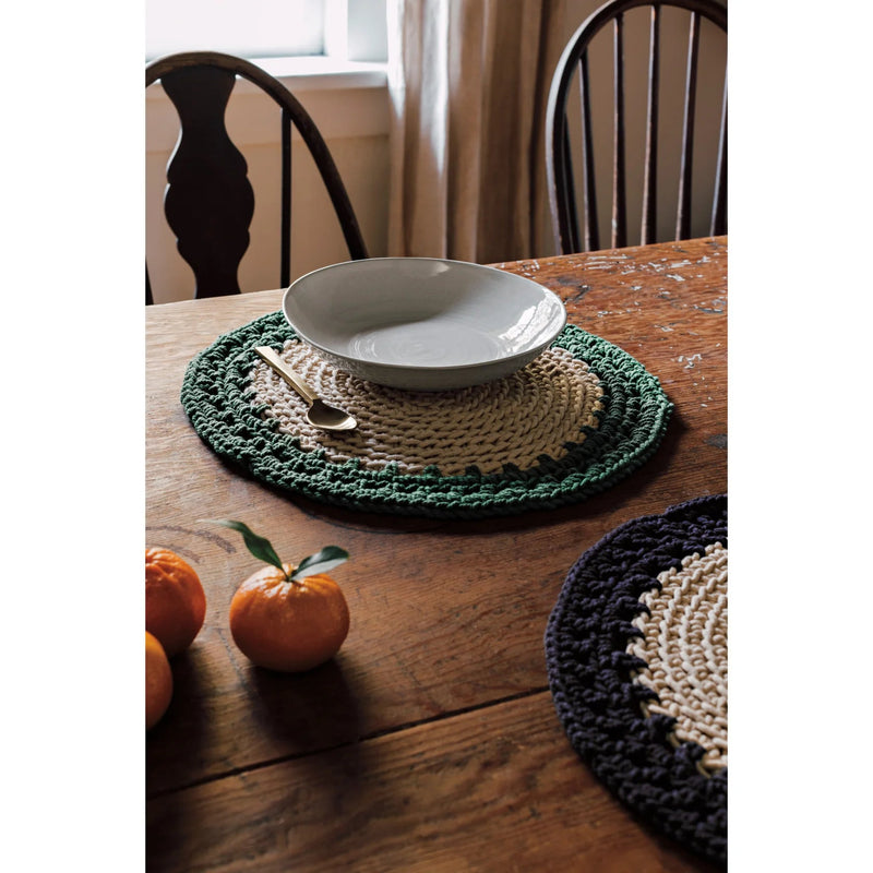 Heirloom - Jade Aura Hand - Knotted Placemat Home & Kitchen