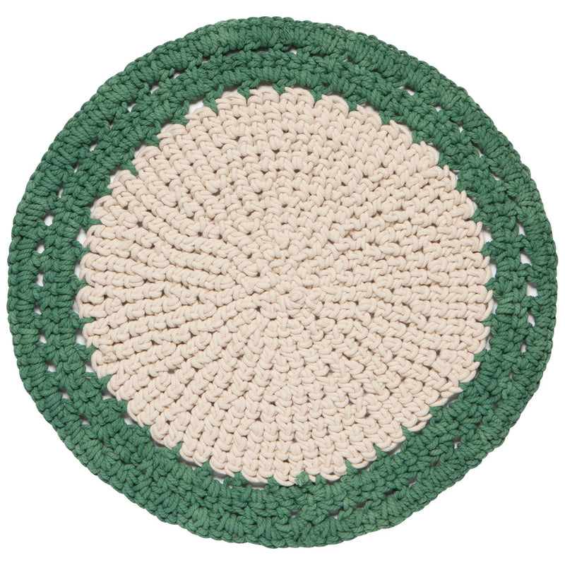Heirloom - Jade Aura Hand - Knotted Placemat Home & Kitchen