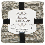 Heirloom - Jade Green Knit Dishcloths Set of 2 Home & Kitchen