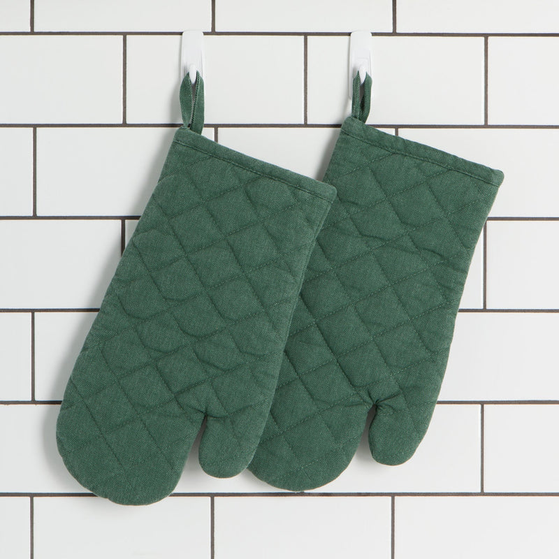 Heirloom - Jade Green Stonewash Oven Mitt Home & Kitchen