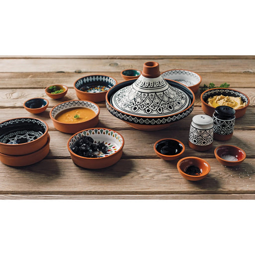 Heirloom - Kaleidoscope Terracotta Pinch Bowls Set of 6 Home & Kitchen