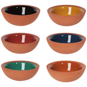 Heirloom - Kaleidoscope Terracotta Pinch Bowls Set of 6 Home & Kitchen