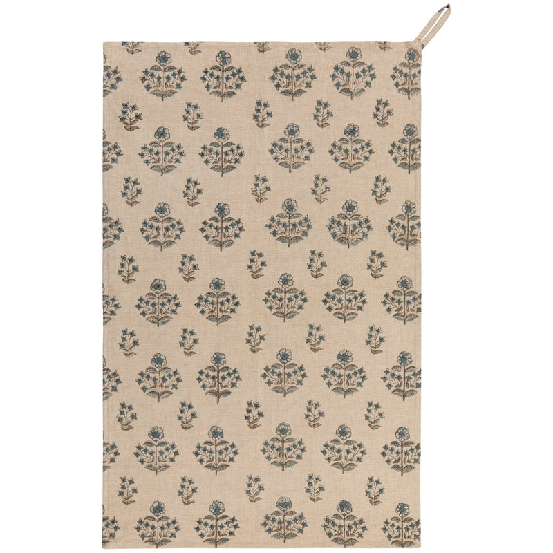 Heirloom - Kitchen Towel Block Print Salvia Home & Kitchen