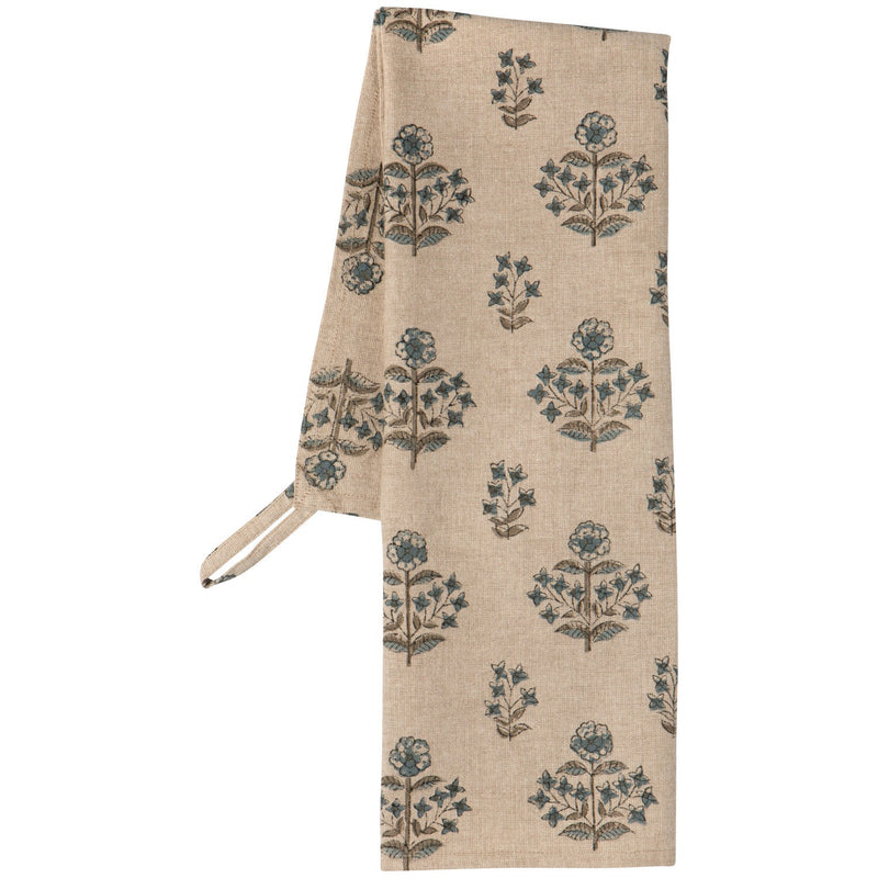 Heirloom - Kitchen Towel Block Print Salvia Home & Kitchen
