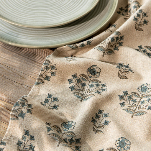 Heirloom - Kitchen Towel Block Print Salvia Home & Kitchen
