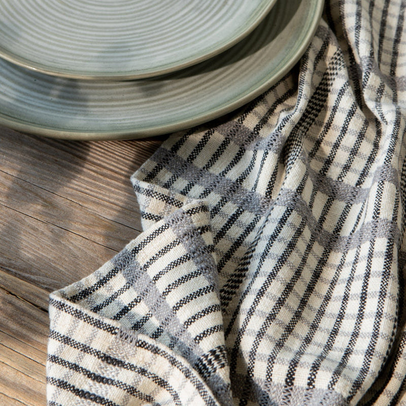 Heirloom - Kitchen Towel Finley Check Pewter Home & Kitchen
