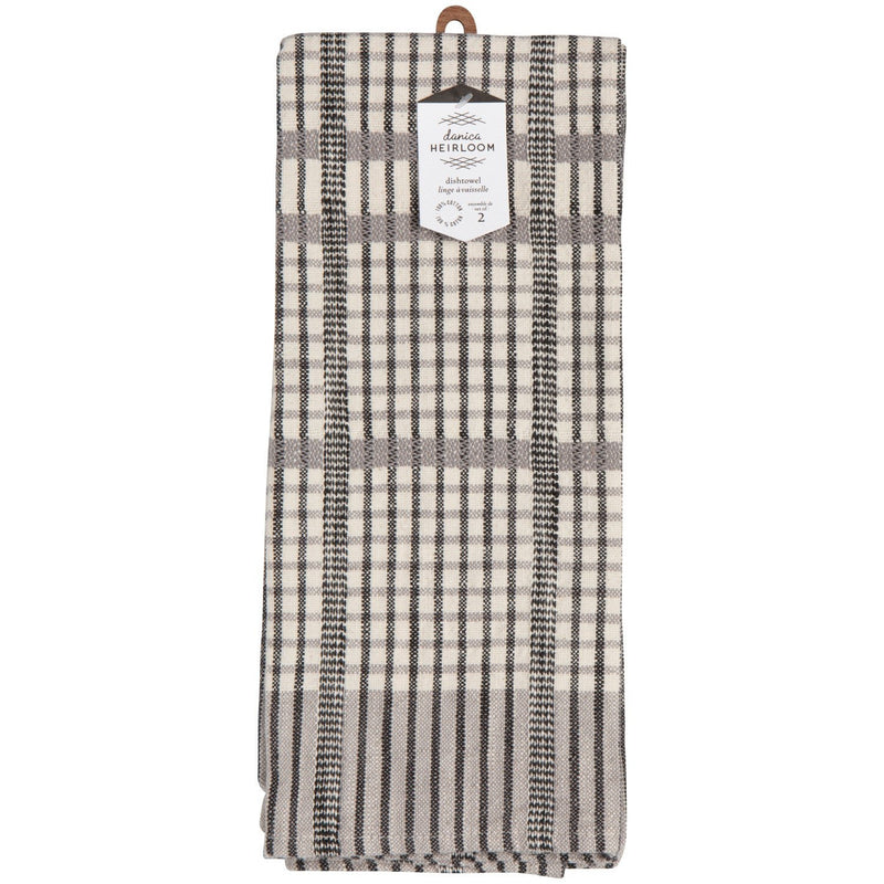 Heirloom - Kitchen Towel Finley Check Pewter Home & Kitchen