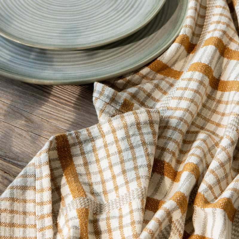 Heirloom - Kitchen Towel Finley Check Saffron Home & Kitchen