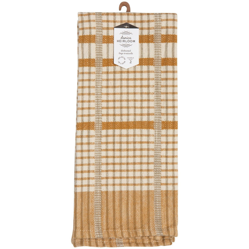 Heirloom - Kitchen Towel Finley Check Saffron - view 3