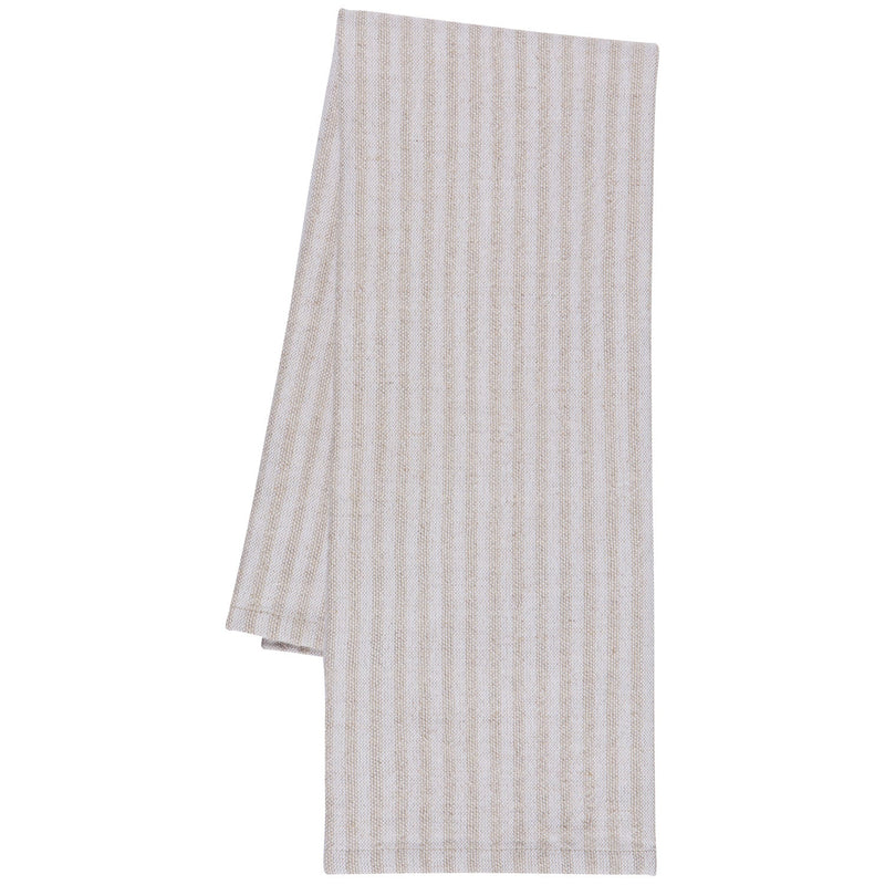 Heirloom - Kitchen Towel Linen/Ctn Stripe DoveGray | Gray Home & Kitchen
