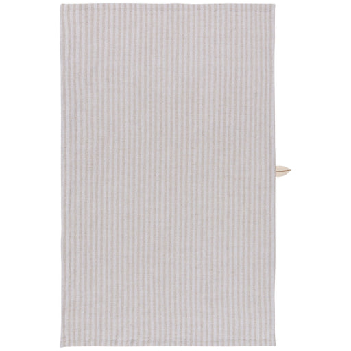 Heirloom - Kitchen Towel Linen/Ctn Stripe DoveGray | Gray Home & Kitchen