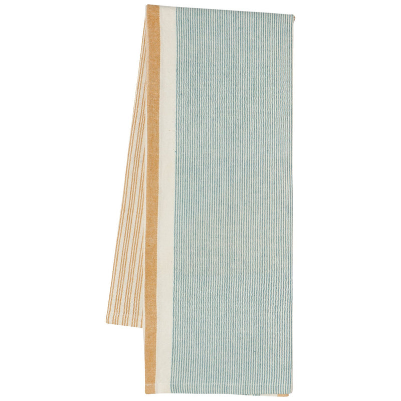 Heirloom - Lagoon Array Stripe Dishtowel Set of 2 Home & Kitchen