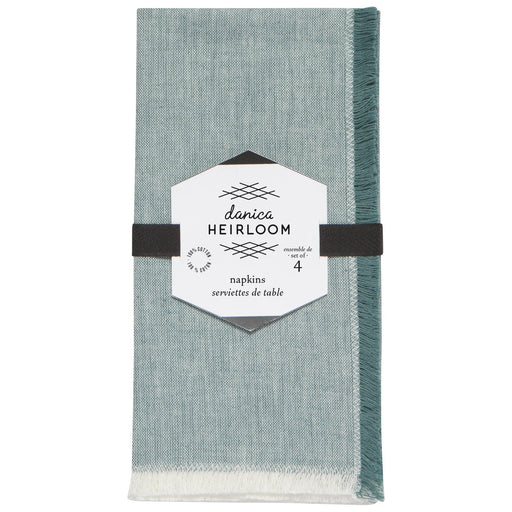 Heirloom - Lagoon Chambray Napkins Set of 4 Home & Kitchen