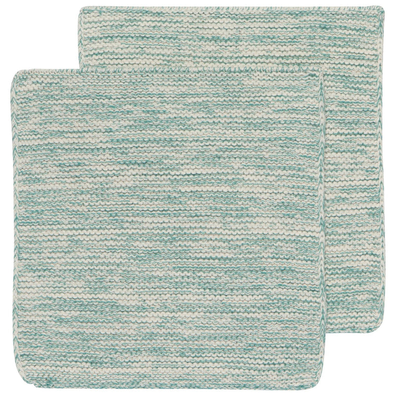 Heirloom - Lagoon Knit Dishcloths Set of 2 Home & Kitchen