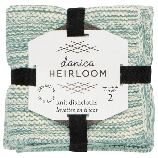 Heirloom - Lagoon Knit Dishcloths Set of 2 Home & Kitchen
