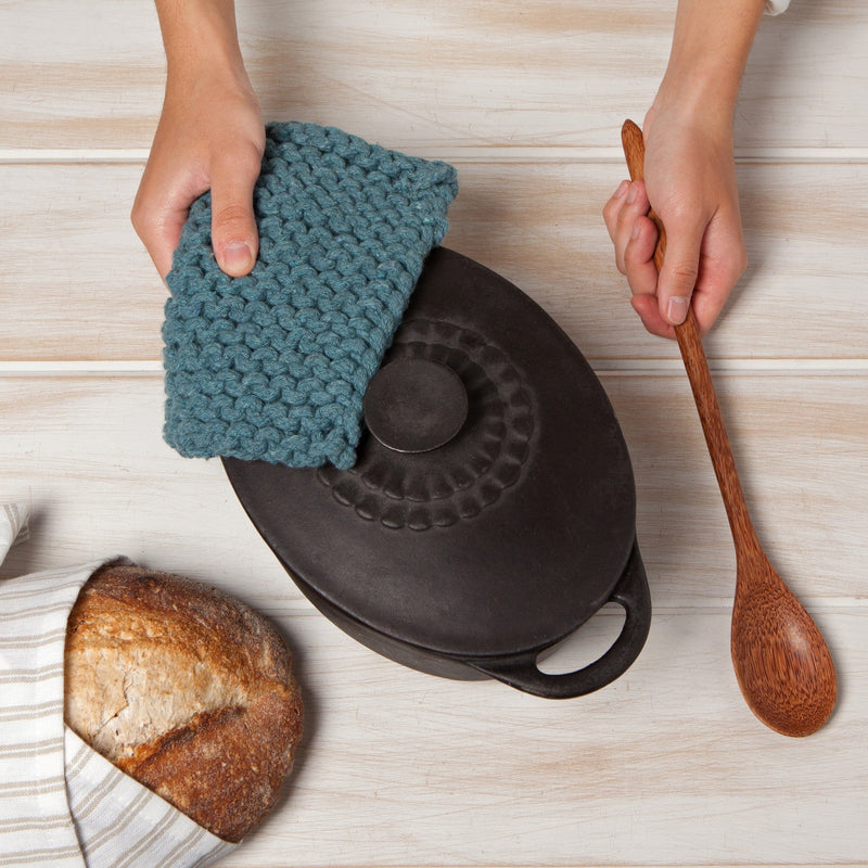 Heirloom - Lagoon Knit Potholder Home & Kitchen