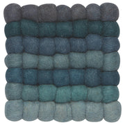 Heirloom - Lagoon Wool Felt Ball Trivet Home & Kitchen
