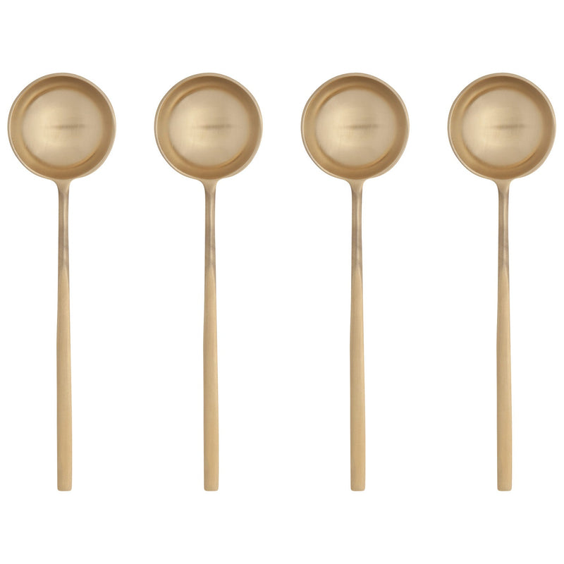 Heirloom - Long Spoons - Gold Set of 4 Home & Kitchen