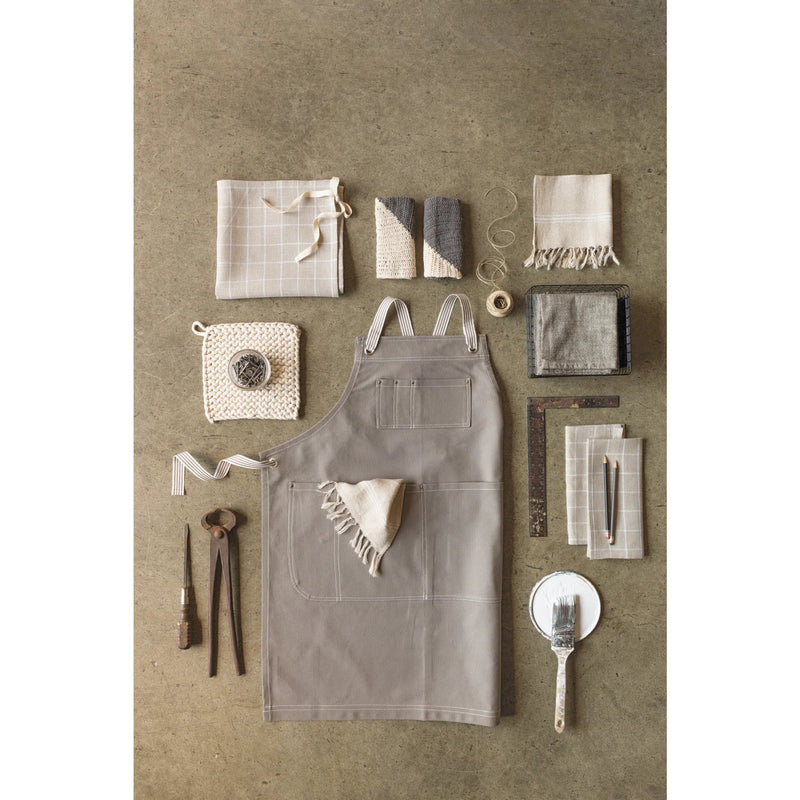 Heirloom - Mason Gray Apron Home & Kitchen