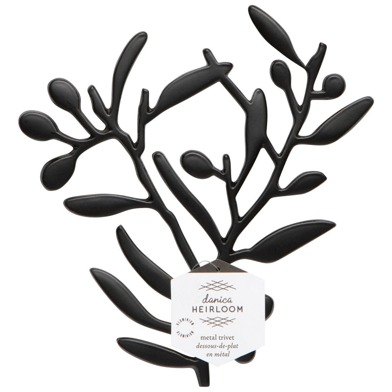Heirloom - Matte Black Metal Trivet Home & Kitchen
