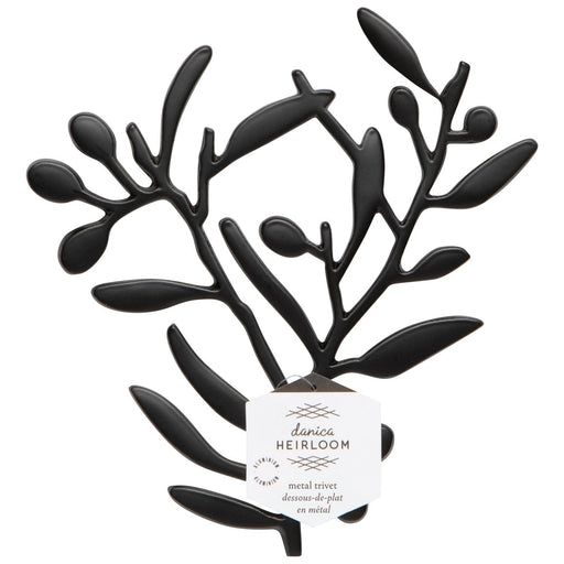 Heirloom - Matte Black Metal Trivet Home & Kitchen