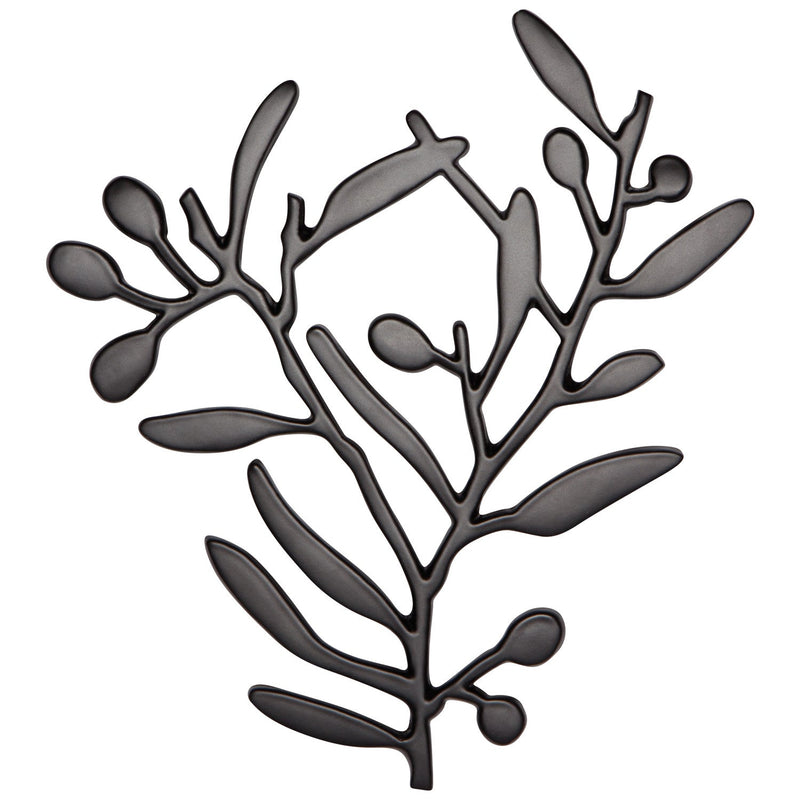 Heirloom - Matte Black Metal Trivet Home & Kitchen