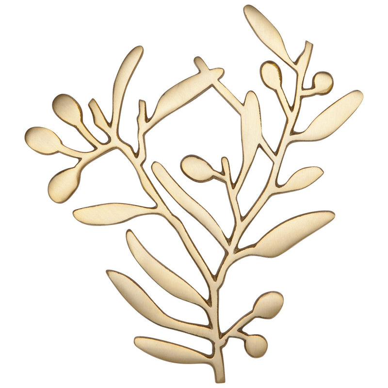 Heirloom - Metal Trivet Branch Matte Gold Home & Kitchen