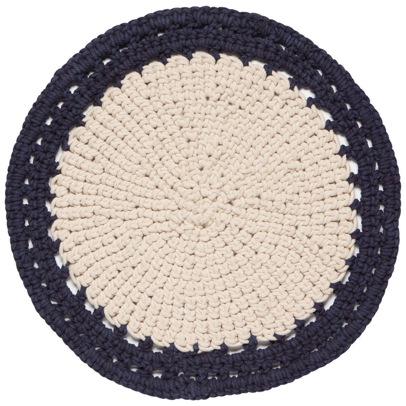 Heirloom - Midnight Aura Hand - Knotted Placemat Home & Kitchen