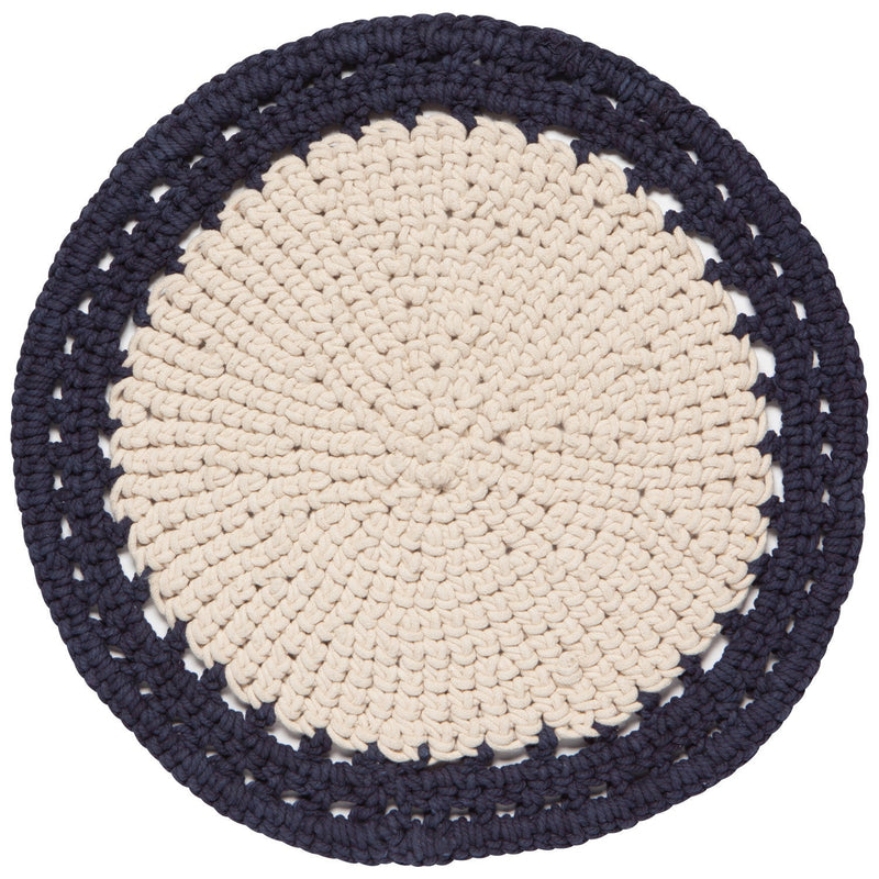 Heirloom - Midnight Aura Hand-Knotted Placemat