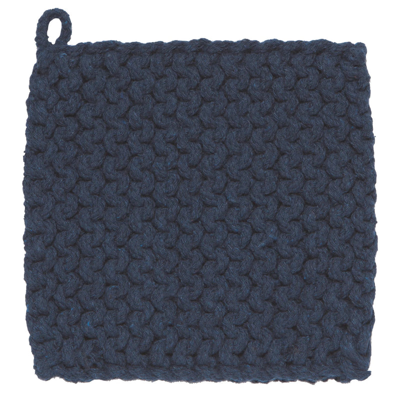 Heirloom - Midnight Blue Knit Potholder Home & Kitchen
