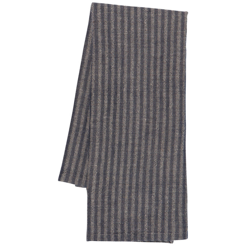 Heirloom - Midnight Stripe Linen - Cotton Dishtowel Home & Kitchen
