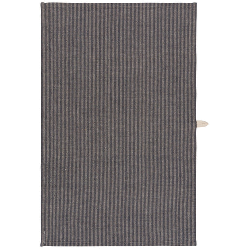 Heirloom - Midnight Stripe Linen - Cotton Dishtowel Home & Kitchen