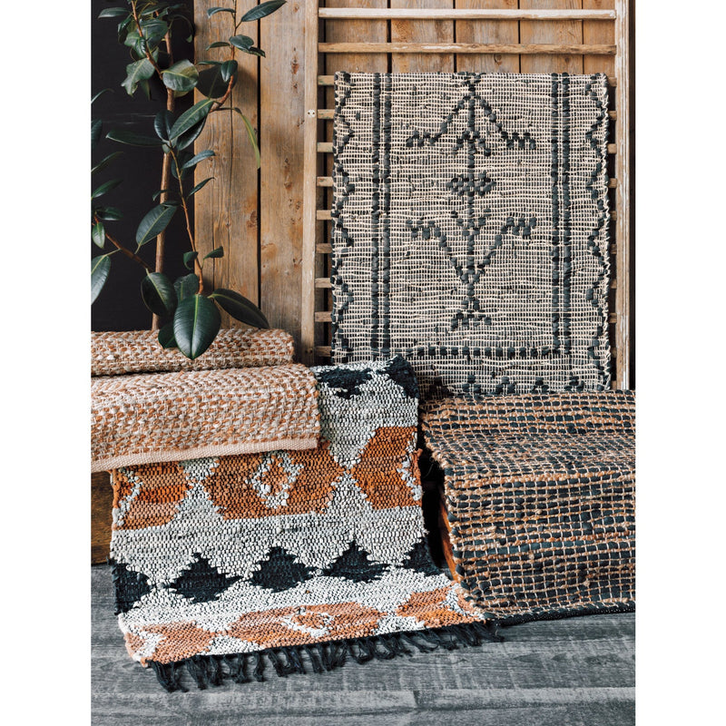 Heirloom - Miller Gray Leather Chind Rug 2 x 3 ft Home & Kitchen